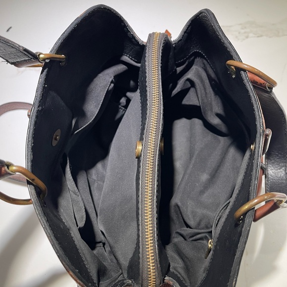 FOSSIL Lane Crossbody Satchel, ZB7471 Large Cognac Brown Color - Picture 10 of 15